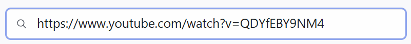 URL input field